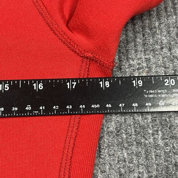 Abercrombie & Fitch NY Hoodie Sweatshirt Women Large Red Pullover Activewear Top - Picture 12 of 15